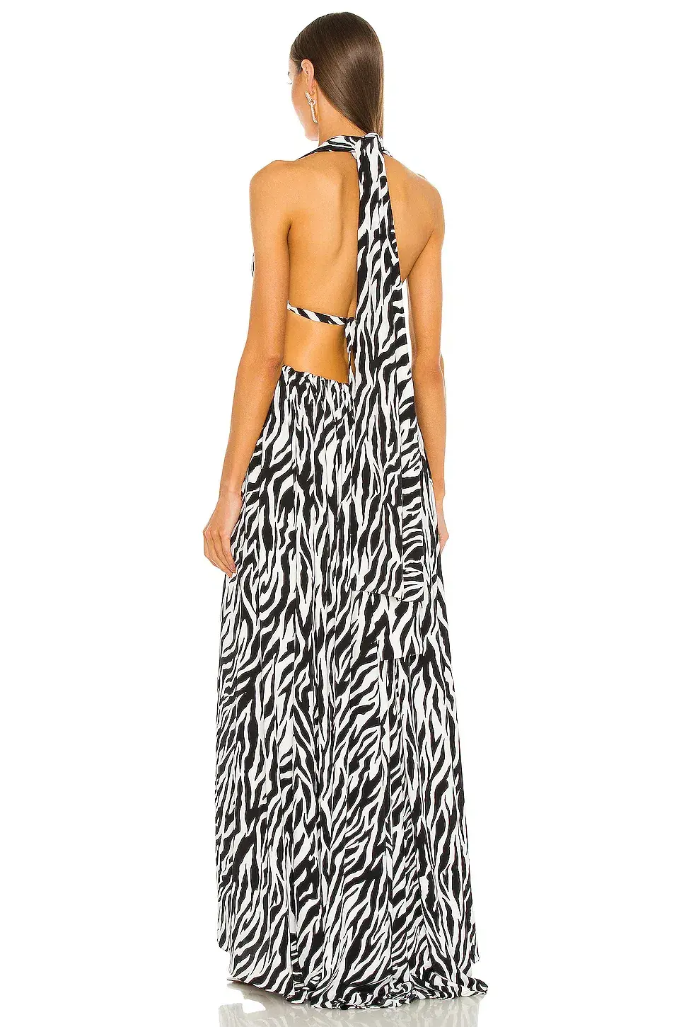 Bronx and Banco Zebra Maxi Dress Print Size 8 - Image 3