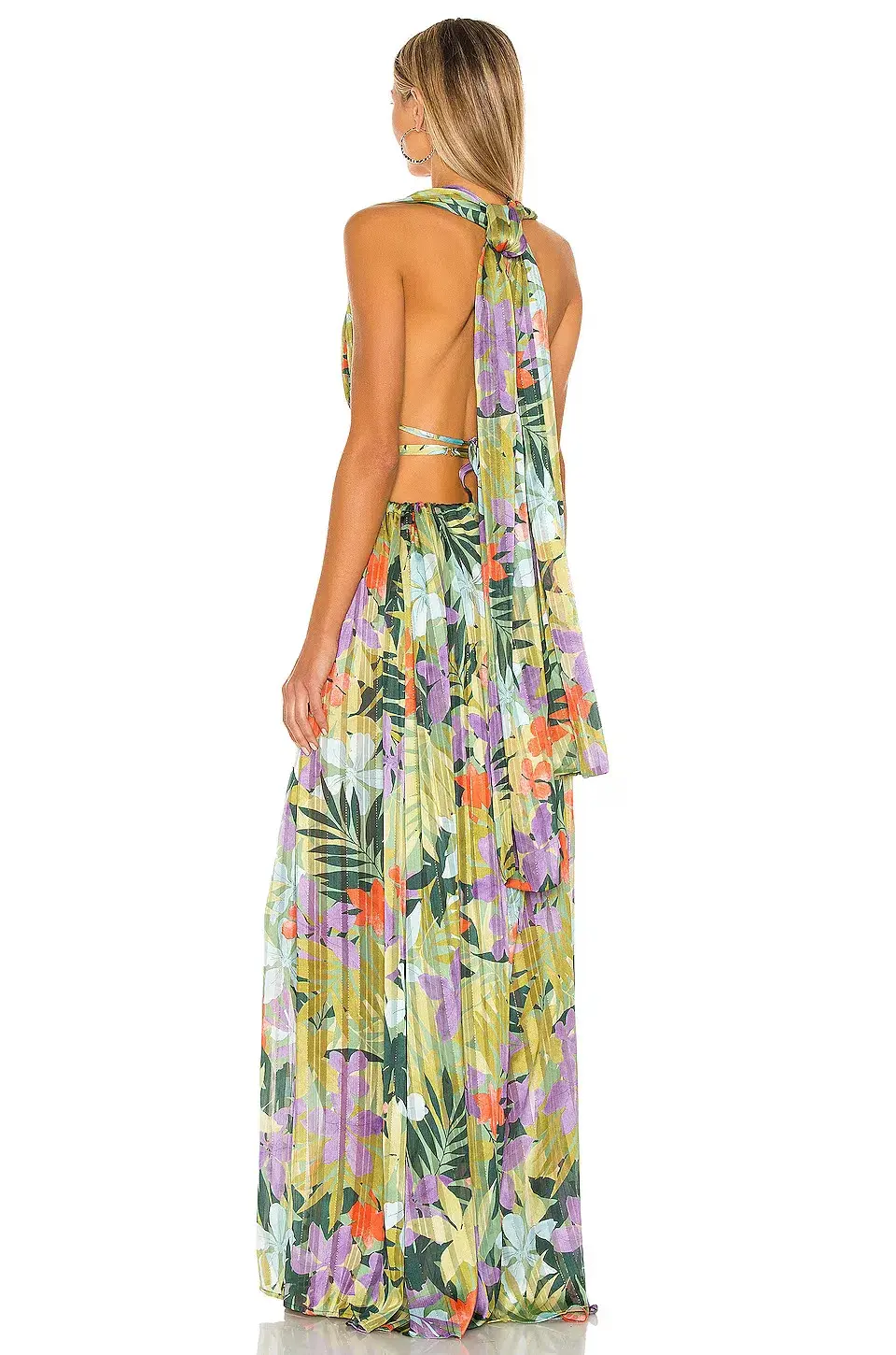 Bronx and Banco Tropics Maxi Dress Multicolor Size 8 - Image 3