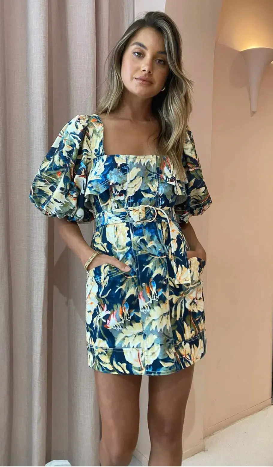 Acler Lovell Stress in Moody Floral Size 10 - Image 1