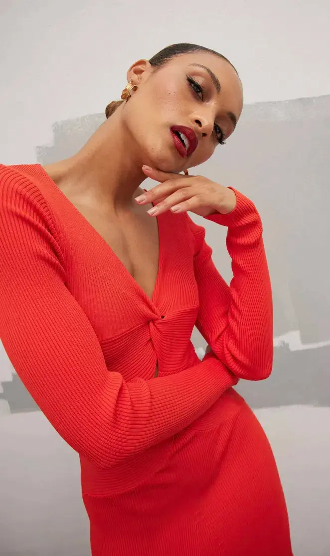 Mossman twists and turn dress in chilli  - Image 4