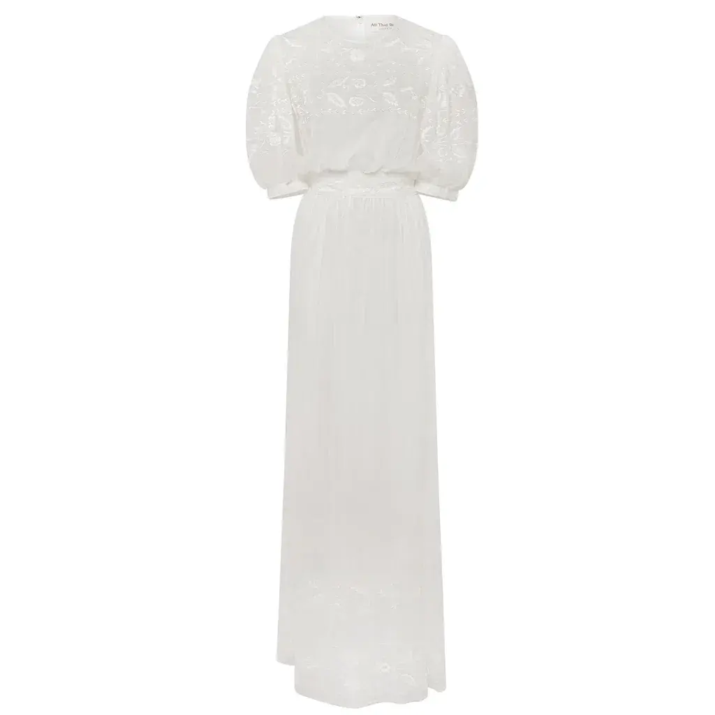 All That Remains Jean Dress White Size 10 for rent on The Volte - main image