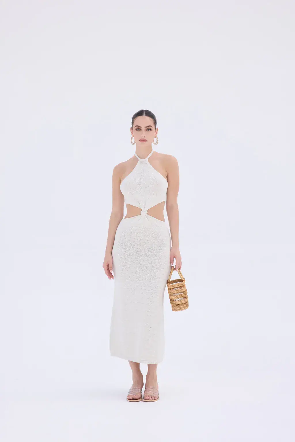 Cult Gaia Cameron Knit Dress Off White Size XS - Image 1