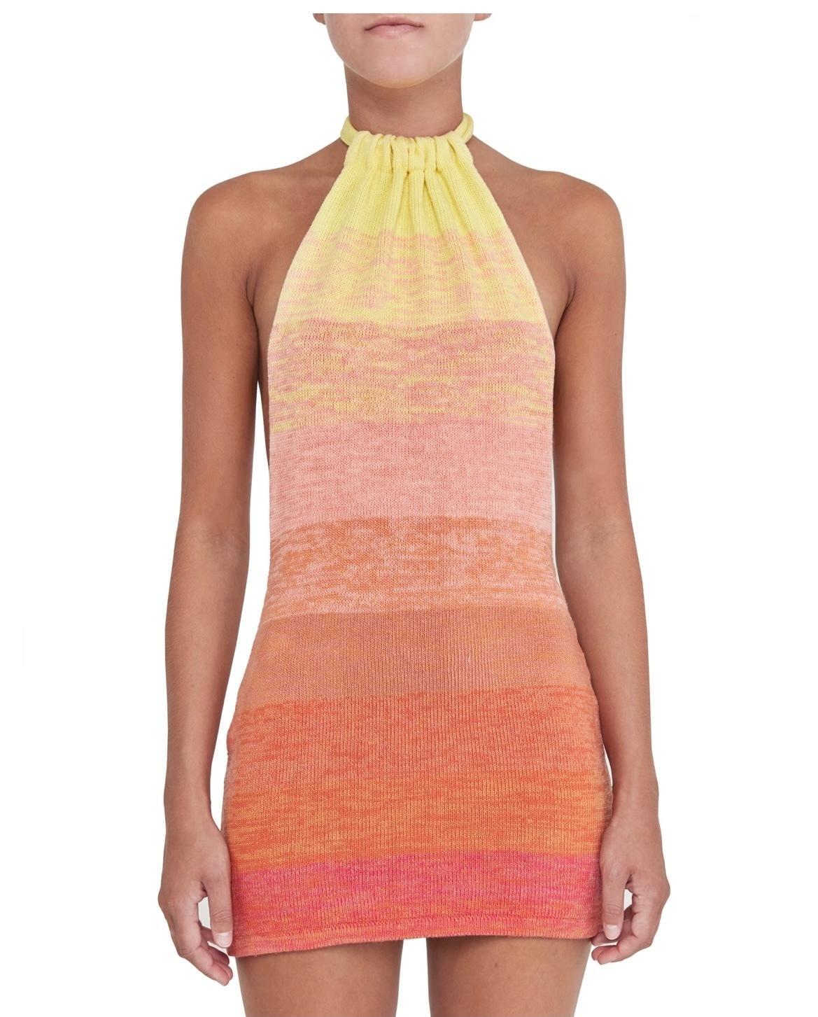 Bamba Bounty Tropics Mini Dress Sunset Size 8 - Image 2