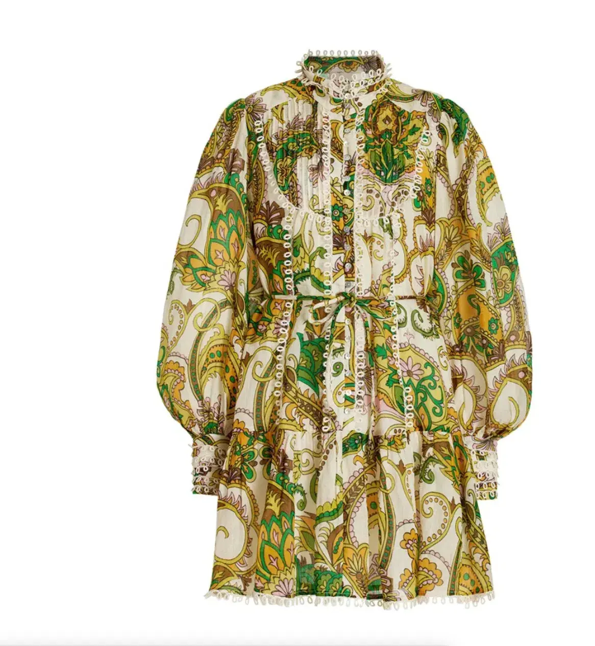 Alemais Octavia Ruffle Mini Dress in Ivory Size 12 - Image 4