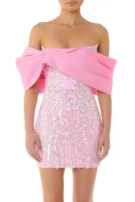 Eliya The Label Bianca Mini Dress Pink Size 8 / S - Image 2