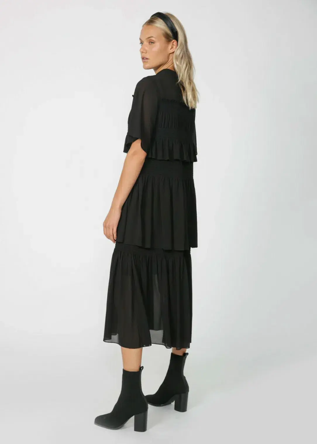 Moochi Fetch Midi Dress Black Size AU 6 - Image 3