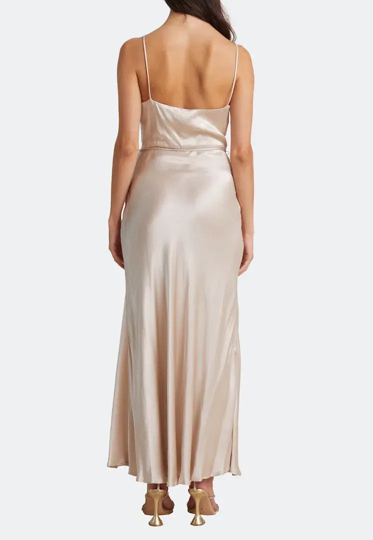 Bec & Bridge Moon Dance Midi Dress Sand Size 8 / S - Image 3