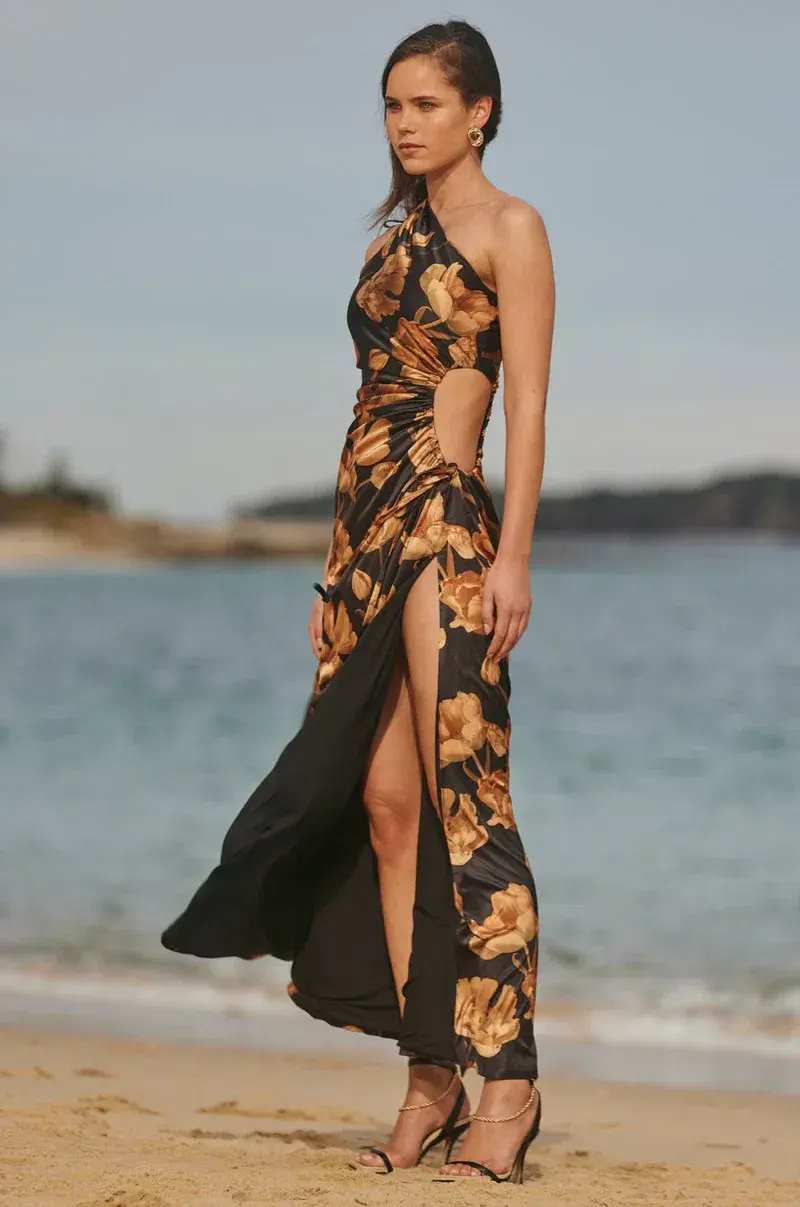 Sonya Moda Nour Marbella Maxi Dress Floral Size 12 - Image 3