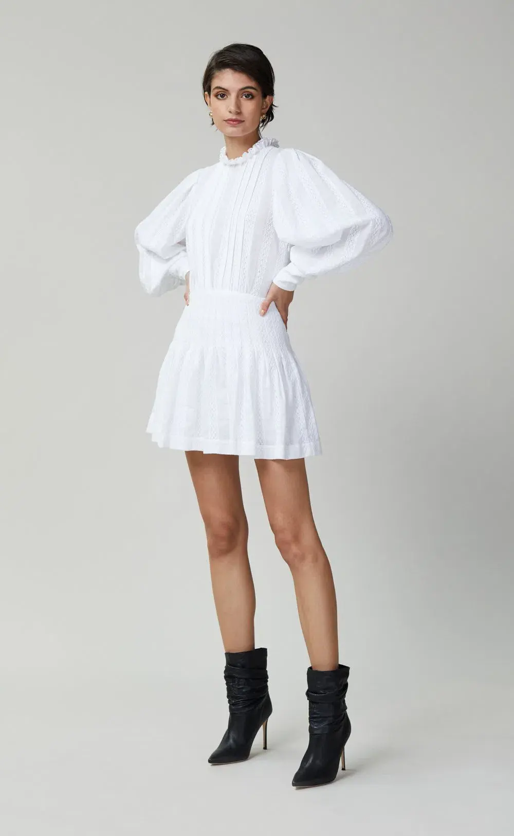 Bec & Bridge Elodie Mini Dress in Ivory Size 12 - Image 1