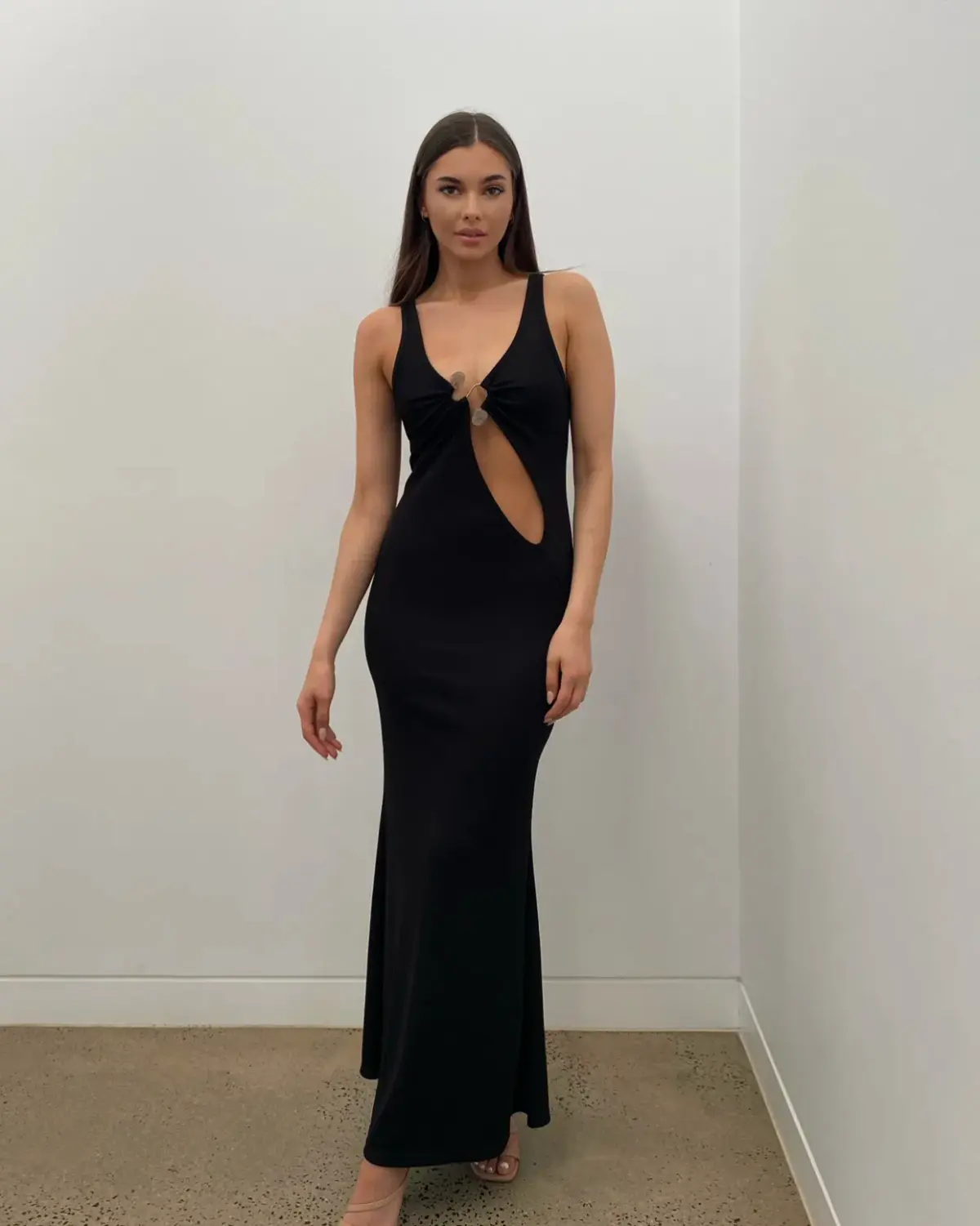 Christopher Esber Quartz Dress Black Size 6 - Image 1