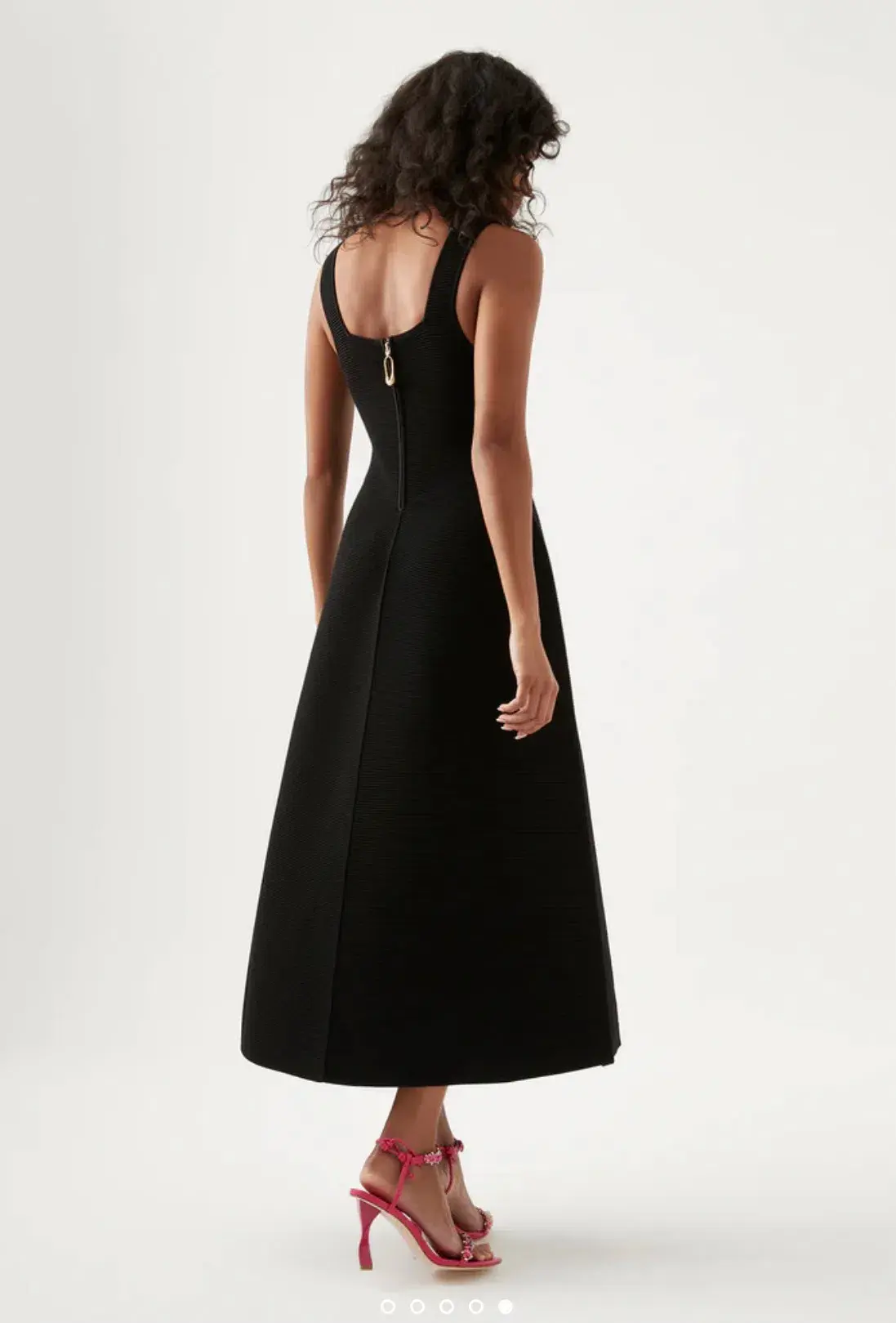 Aje Sylvette Knit Midi Dress Black Size XXS - Image 2