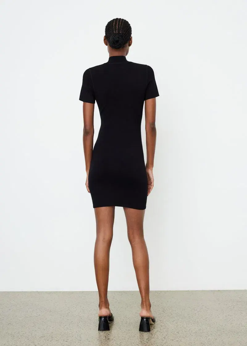 Alexander Wang Logo T-Shirt Dress Black Size 6 - Image 3