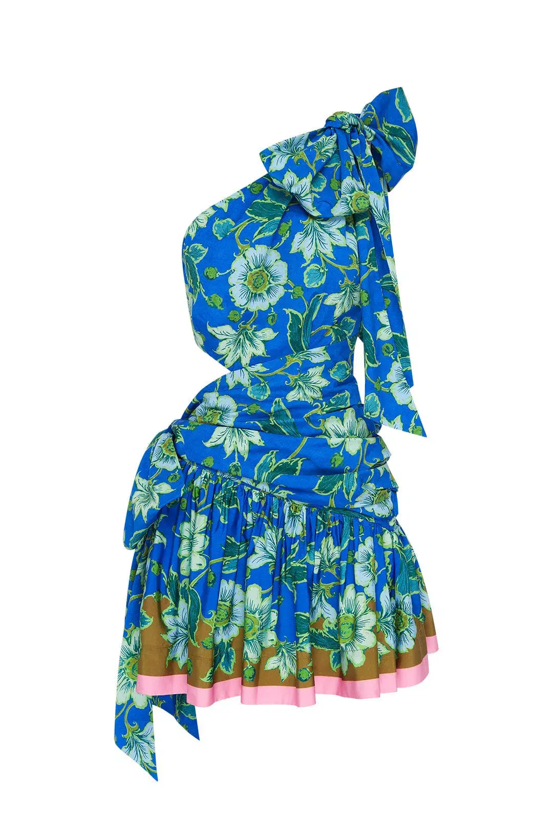 Alemais Winnie One Shoulder Mini Dress Floral Size 12 - Image 4