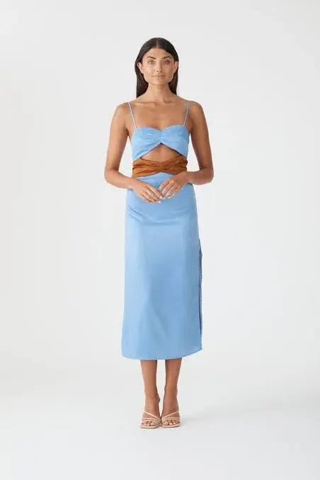 San Sloane Blaise Dress Blue Size 8 - Image 2