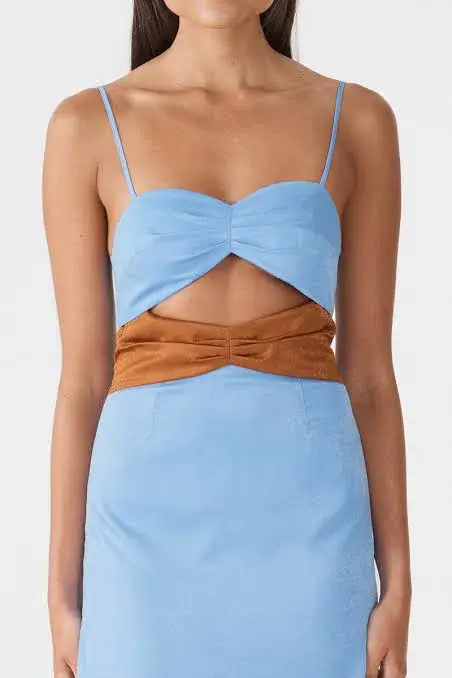 San Sloane Blaise Dress Blue Size 8 for rent on The Volte - main image