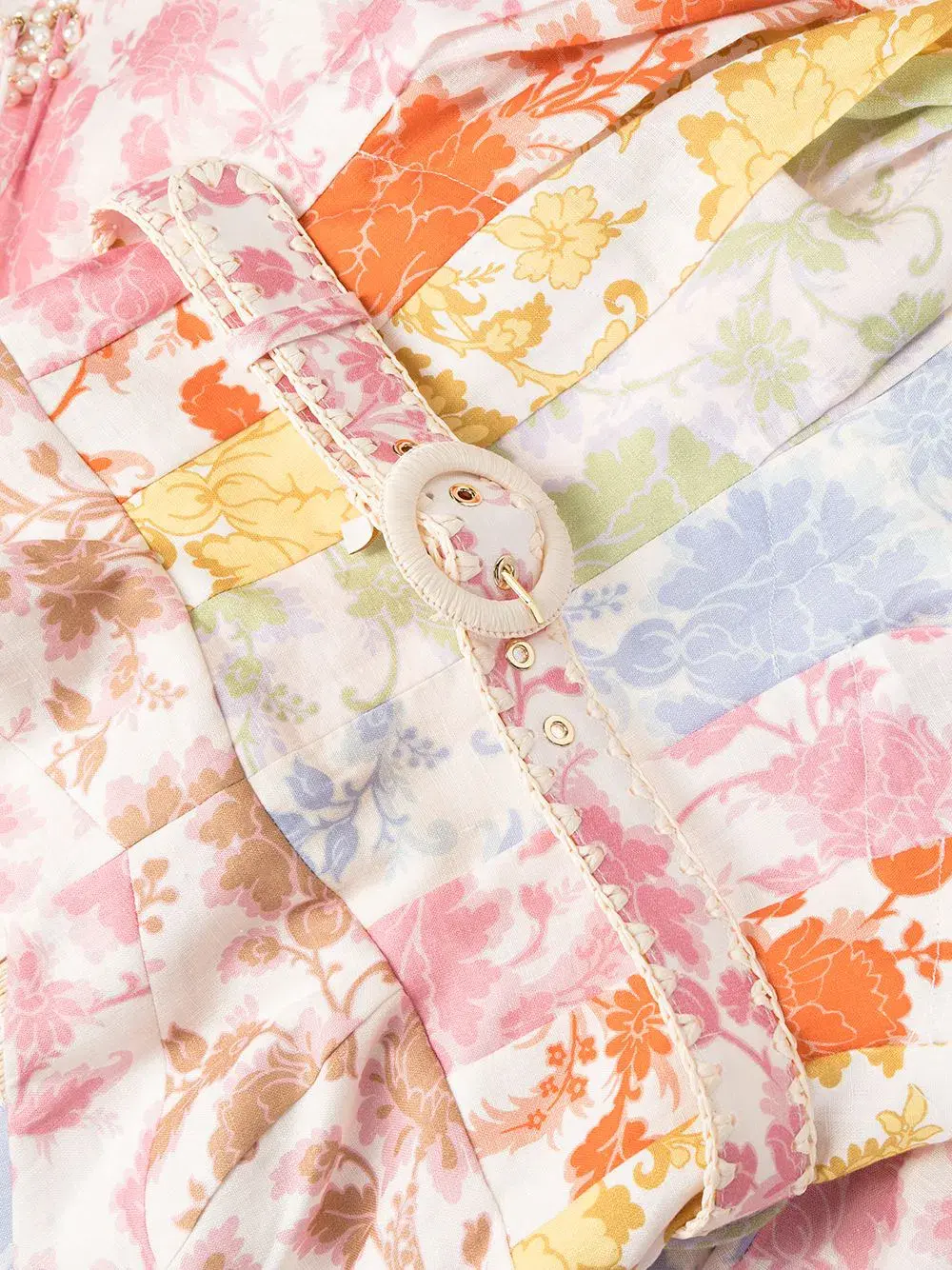 Zimmermann Postcard Spliced Midi Dress Size 1/Au 10 for rent on The Volte - main image