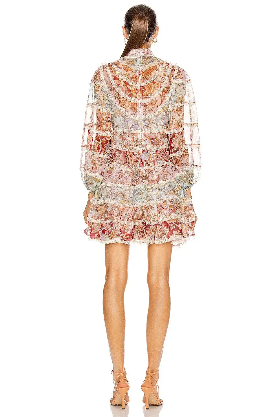 Zimmermann Ladybeetle Spliced Mini Dress Multi size 0/ AU 8 - Image 3