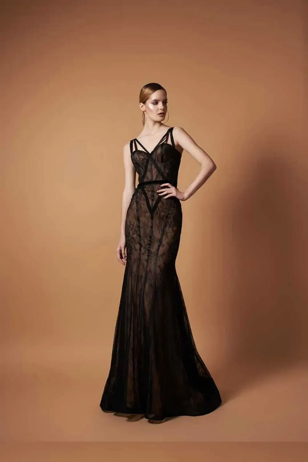 Something Very Special Pollardi Formal Formal Dress Black Size AU 8  for rent on The Volte - main image