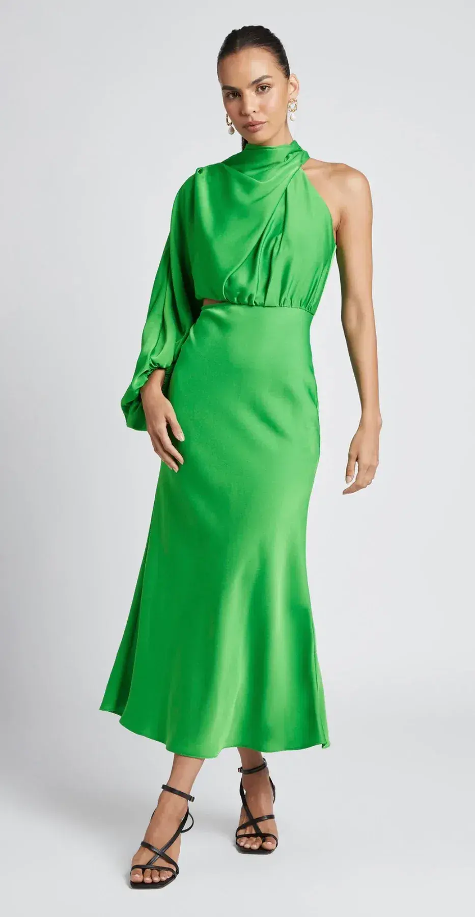 Sheike Olivia Maxi Forest Green Size 8 - Image 1