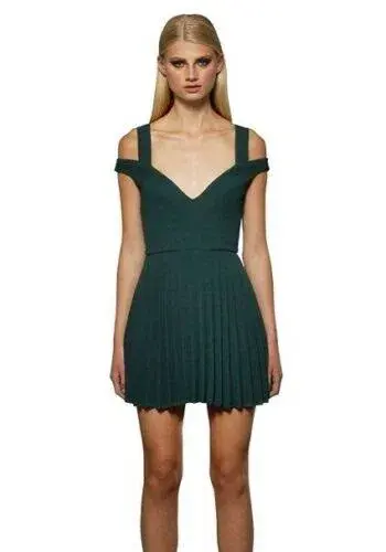 By Johnny Emerald City Mini Dress Green Size 12 - Image 3