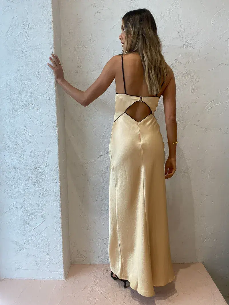 Bec & Bridge Hazel Dress Hazel Maxi Dress in Wheat Size 8 / S - Image 6