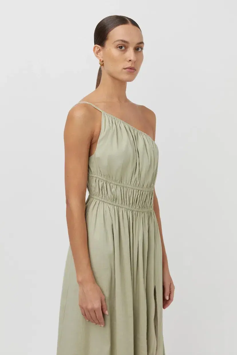 Camilla and Marc Sevilla Asymmetric Maxi Dress Green Size 8 - Image 2