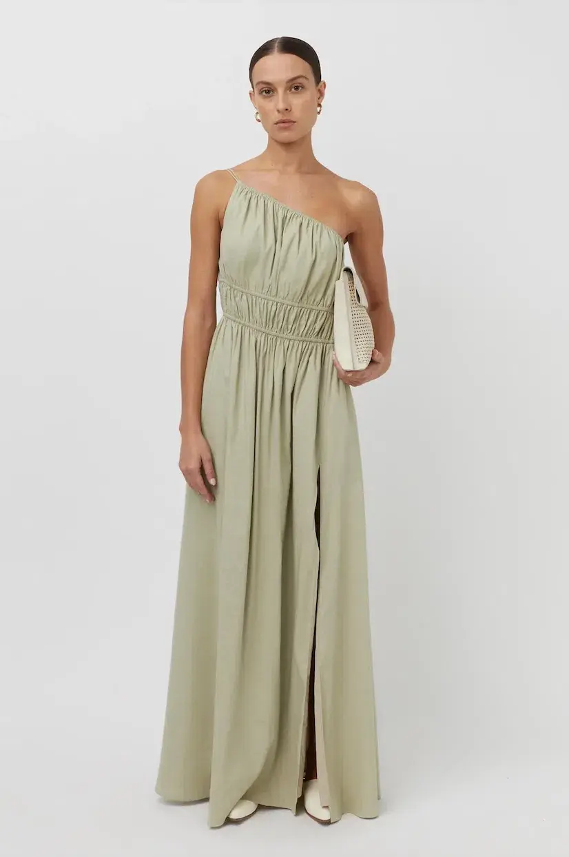 Camilla and Marc Sevilla Asymmetric Maxi Dress Green Size 8 - Image 1