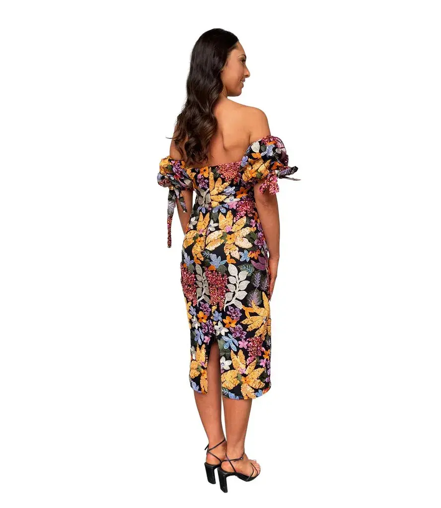 Alamour the Label Flora Midi Dress Sequin Size L/ Au 12 - Image 2