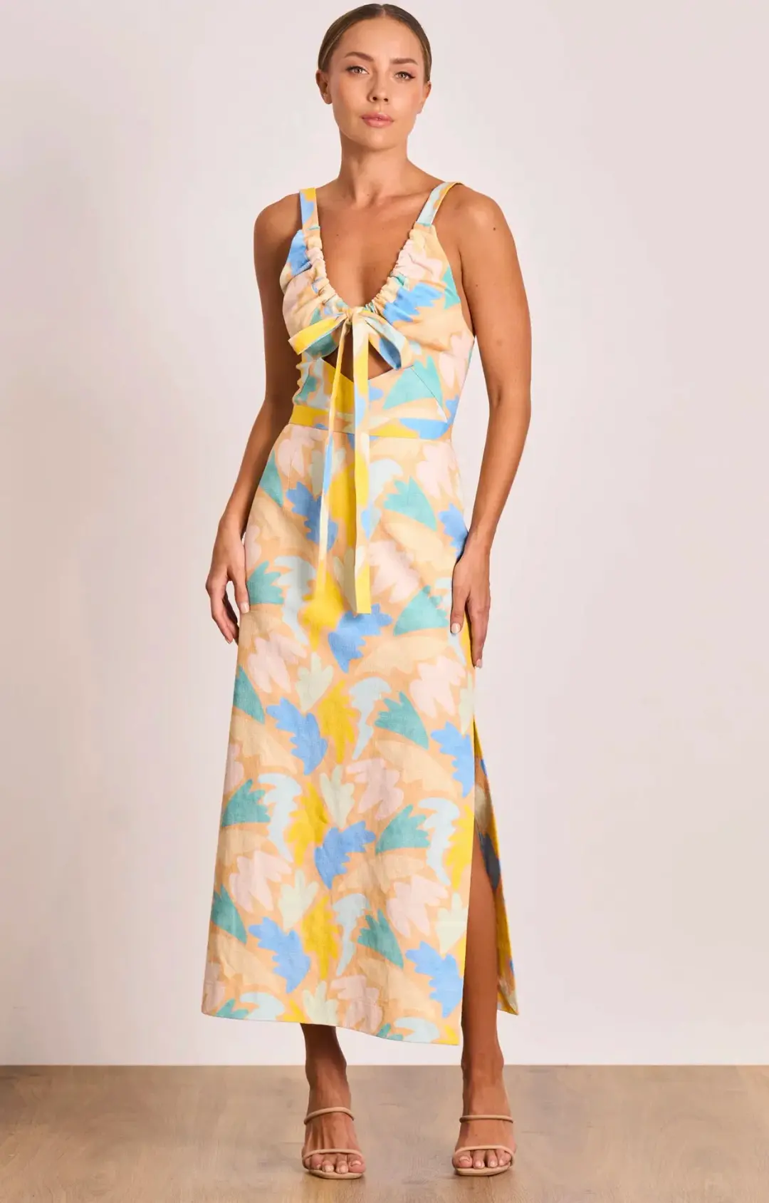 Pasduchas Carnivale Midi Dress Multi Size 10 for rent on The Volte - main image