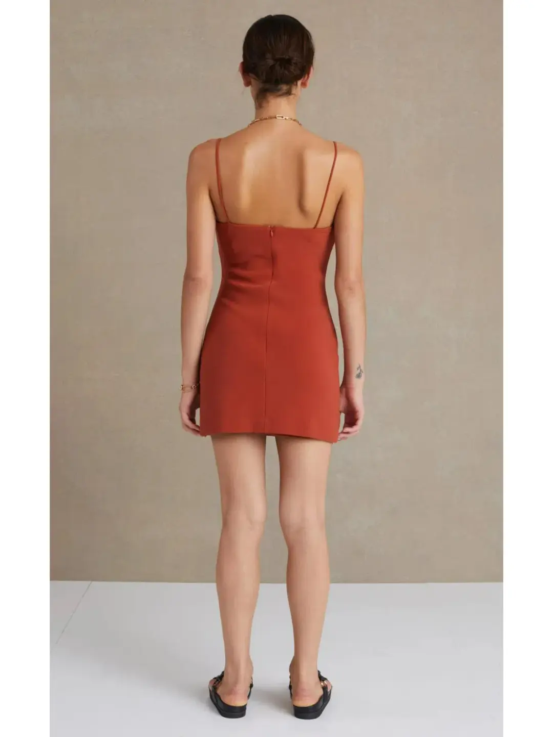 Bec & Bridge Maya Dress Brown Size AU 6 for rent on The Volte - main image
