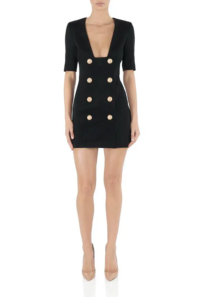 MISHA Kira Blazer Mini Dress Black Size 8 - Image 1