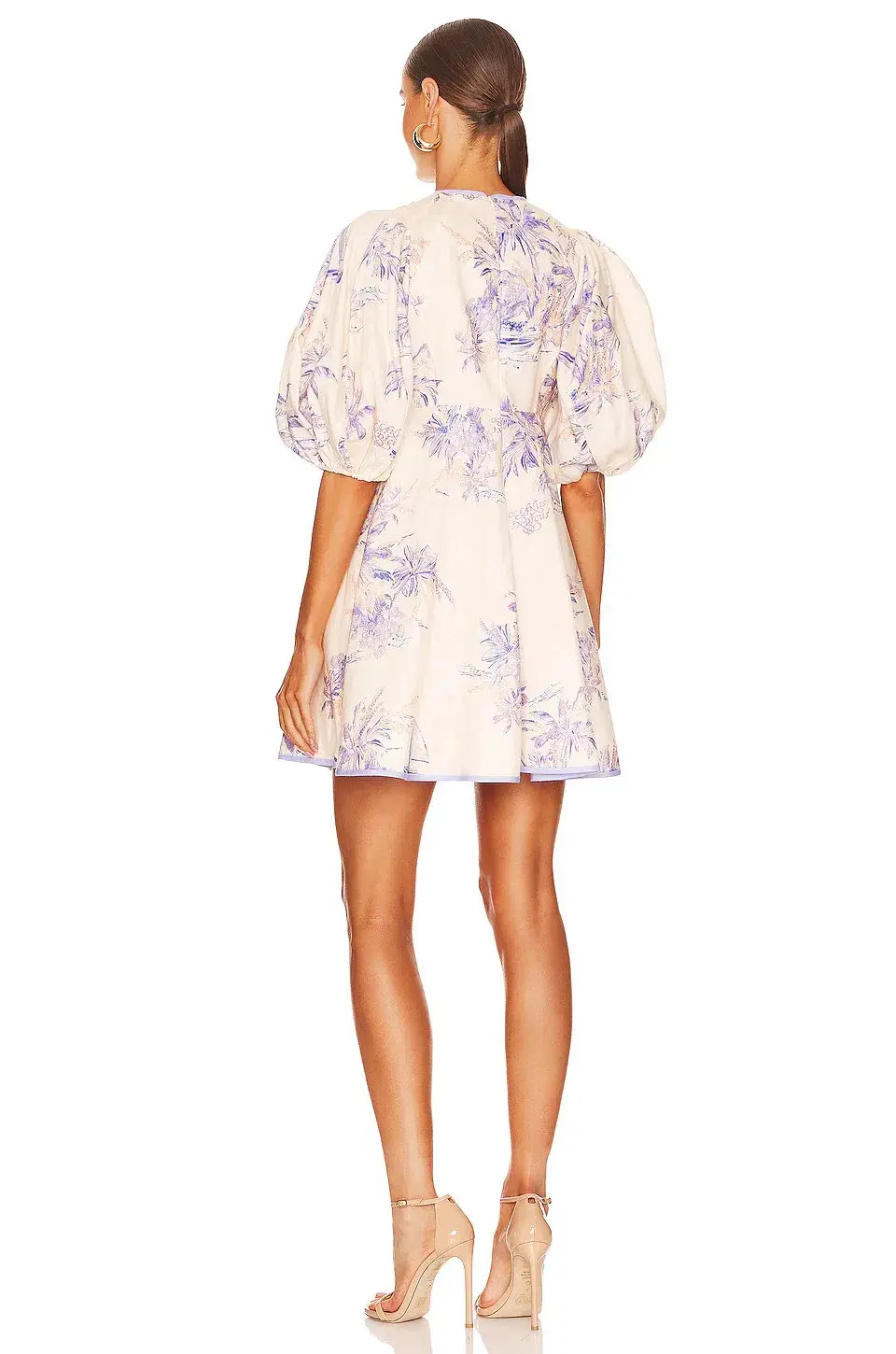 Zimmermann Linen Day Mini Dress Print Size 8 - Image 3