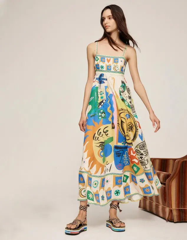 Alemais Soleil Sundress Print Size 8 - Image 2