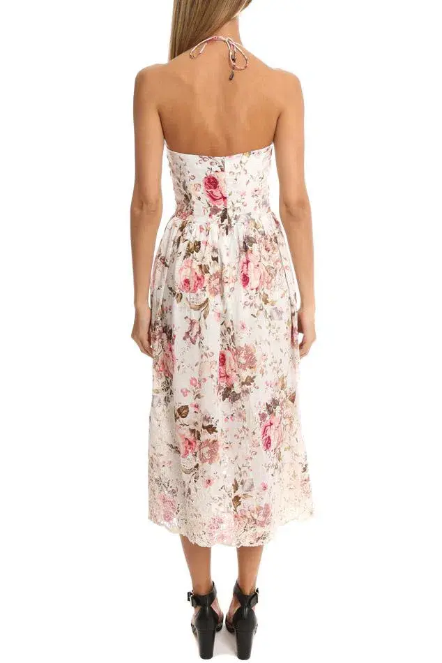 Zimmermann Eden Halter Tie Dress Floral Size 0 / Au 8 - Image 2