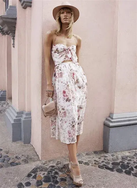 Zimmermann Eden Halter Tie Dress Floral Size 0 / Au 8 - Image 3