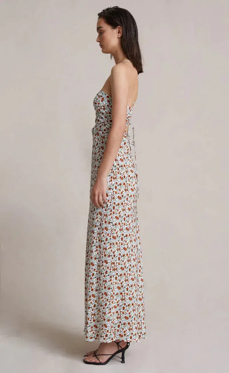 Bec and Bridge Copper Fields Maxi Dress White Size AU 10 - Image 3