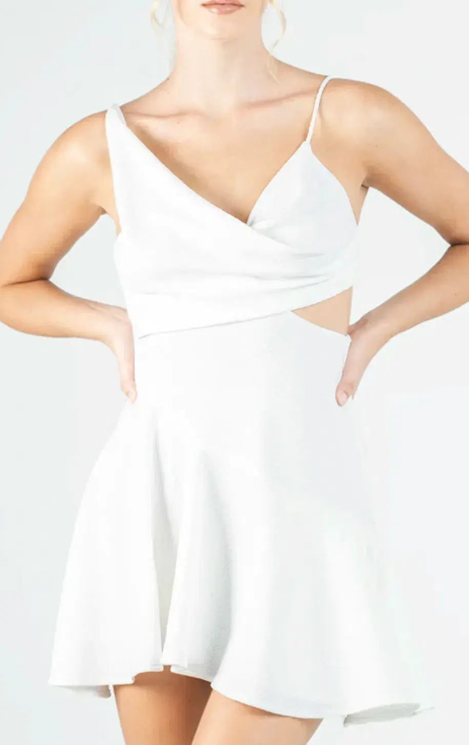 One Fell Swoop Josephine Mini In Pulsar White Size AU 8 for rent on The Volte - main image