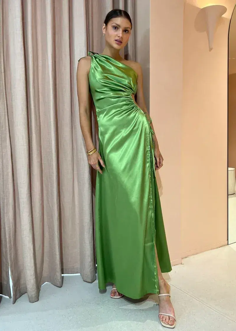 Sonya Moda Nour Maxi Dress Olive Size 8 / S - Image 1