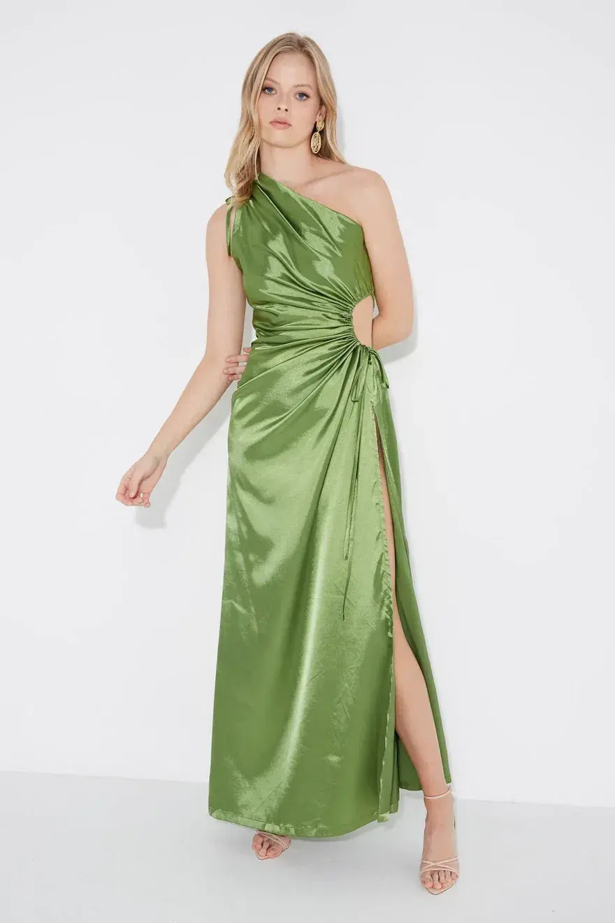Sonya Moda Nour Maxi Dress Olive Size 8 / S - Image 3