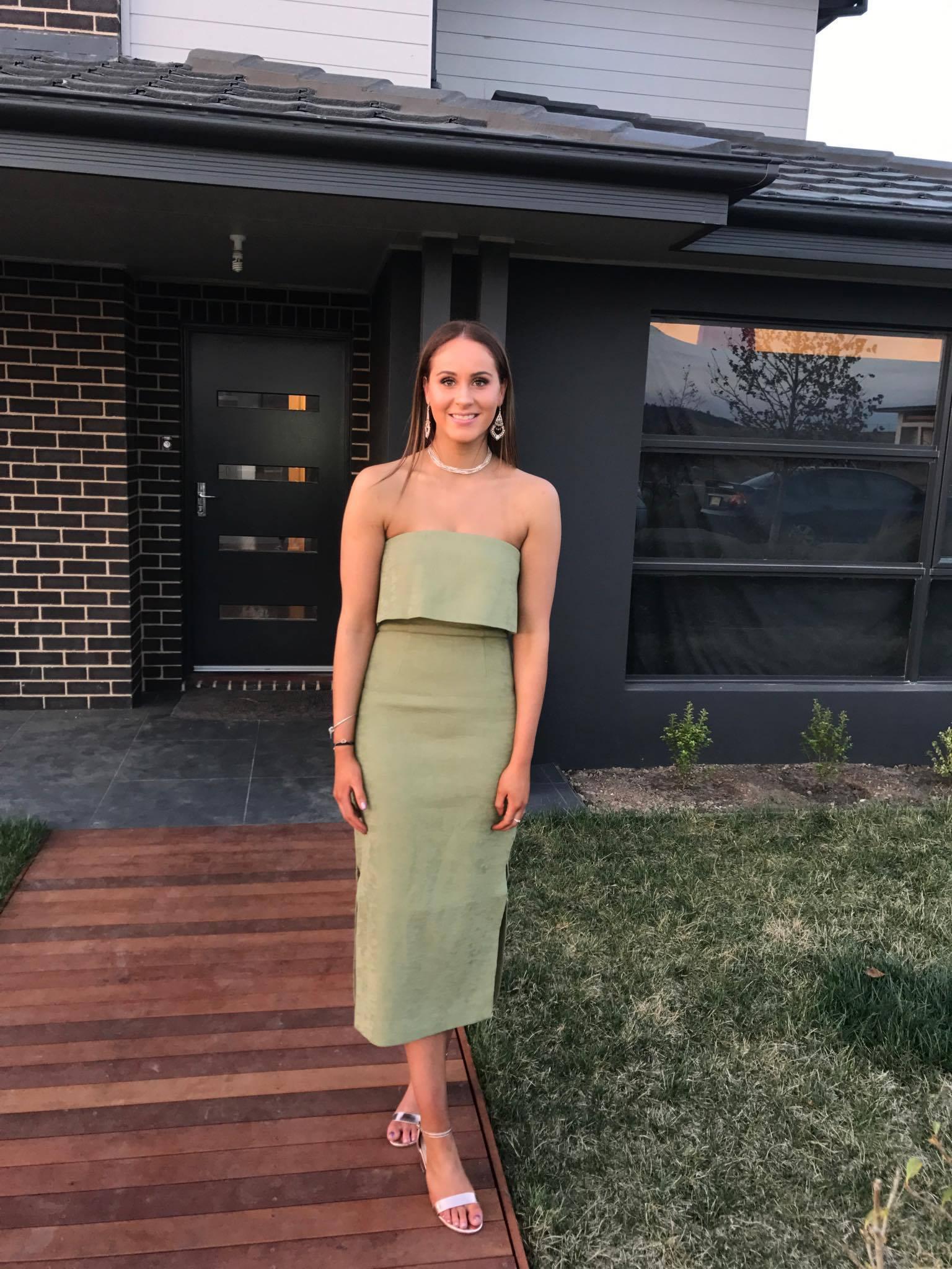 CMEO COLLECTIVE Love like this dress sage - Image 3