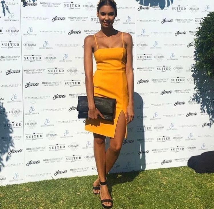 Kookai Honey Dress Yellow Size 8 - Image 4