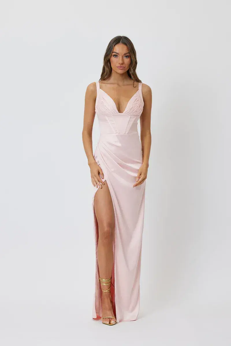 Bianca and Bridgett Peony Dress Blush Size 10 for rent on The Volte - main image