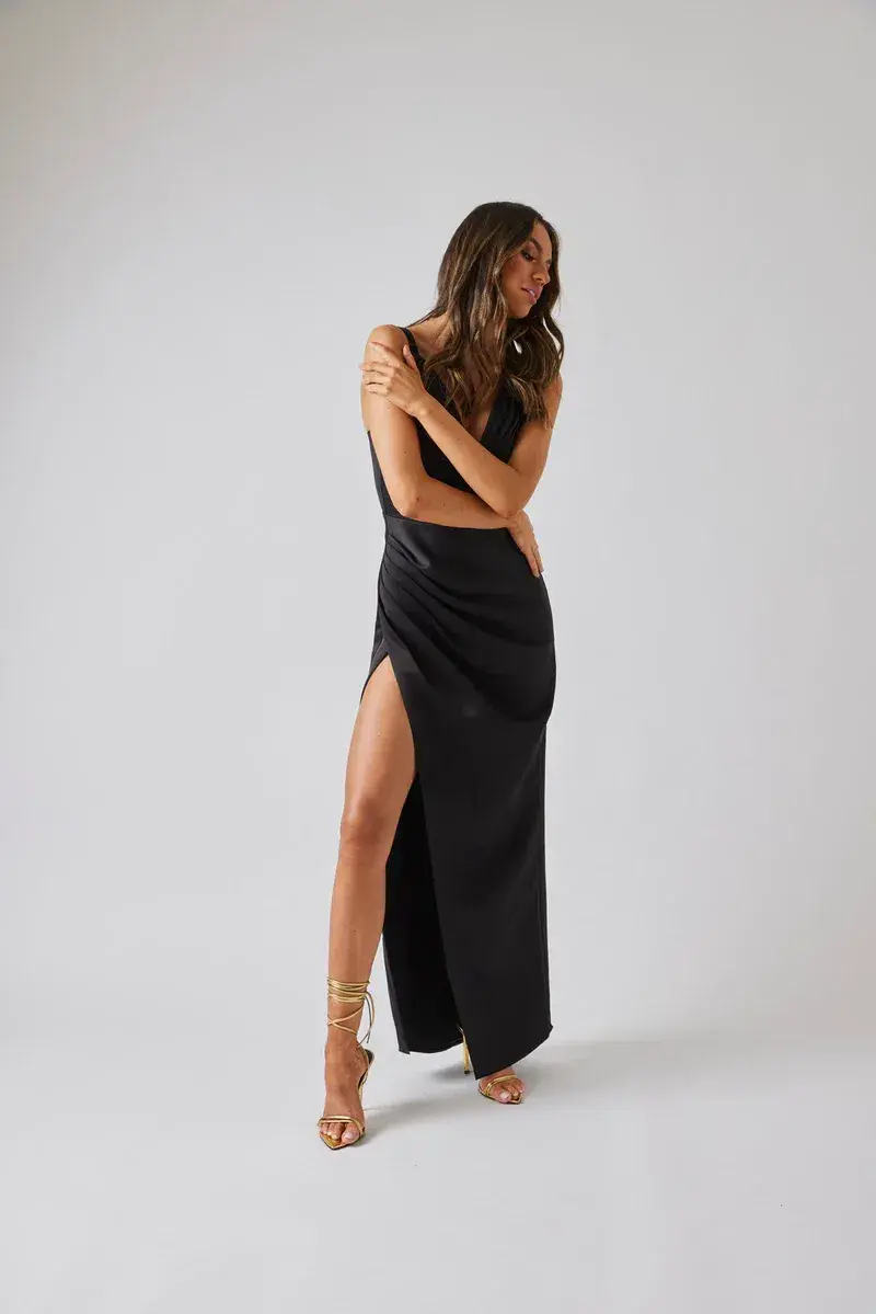 Bianca and Bridgett Peony Dress Black Size 14 for rent on The Volte - main image