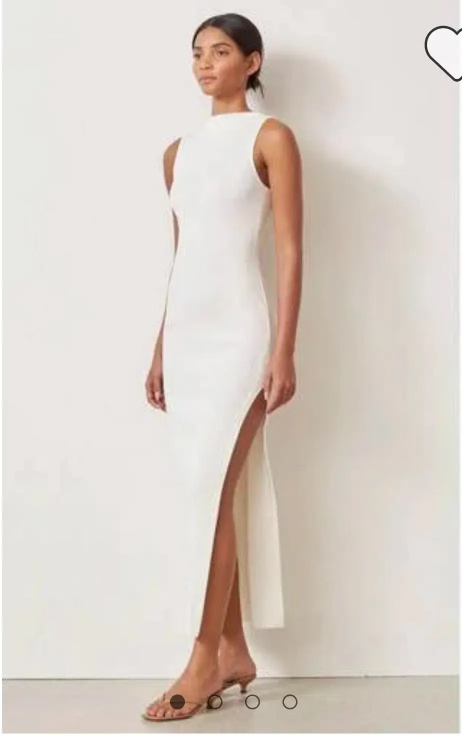 Bec & Bridge Noir Et Blanc Midi Dress Ivory Size 6 / XS - Image 1