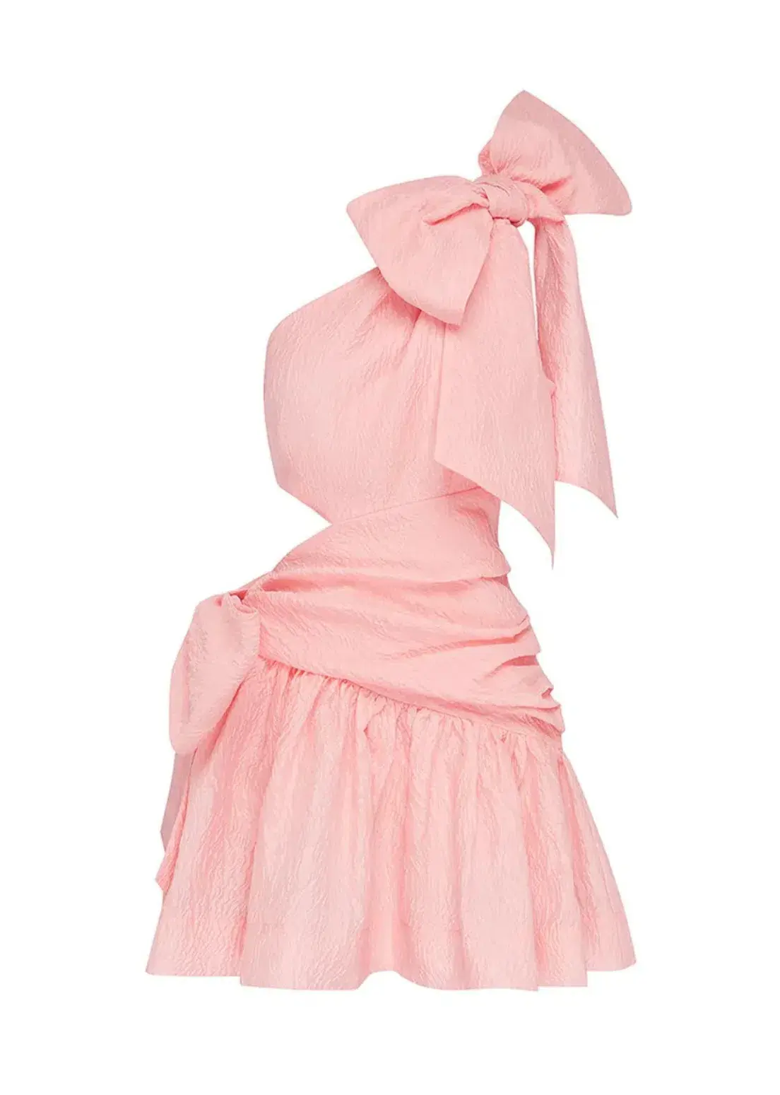 Alémais Aria One Shoulder Mini Dress Pink Size 8 - Image 5