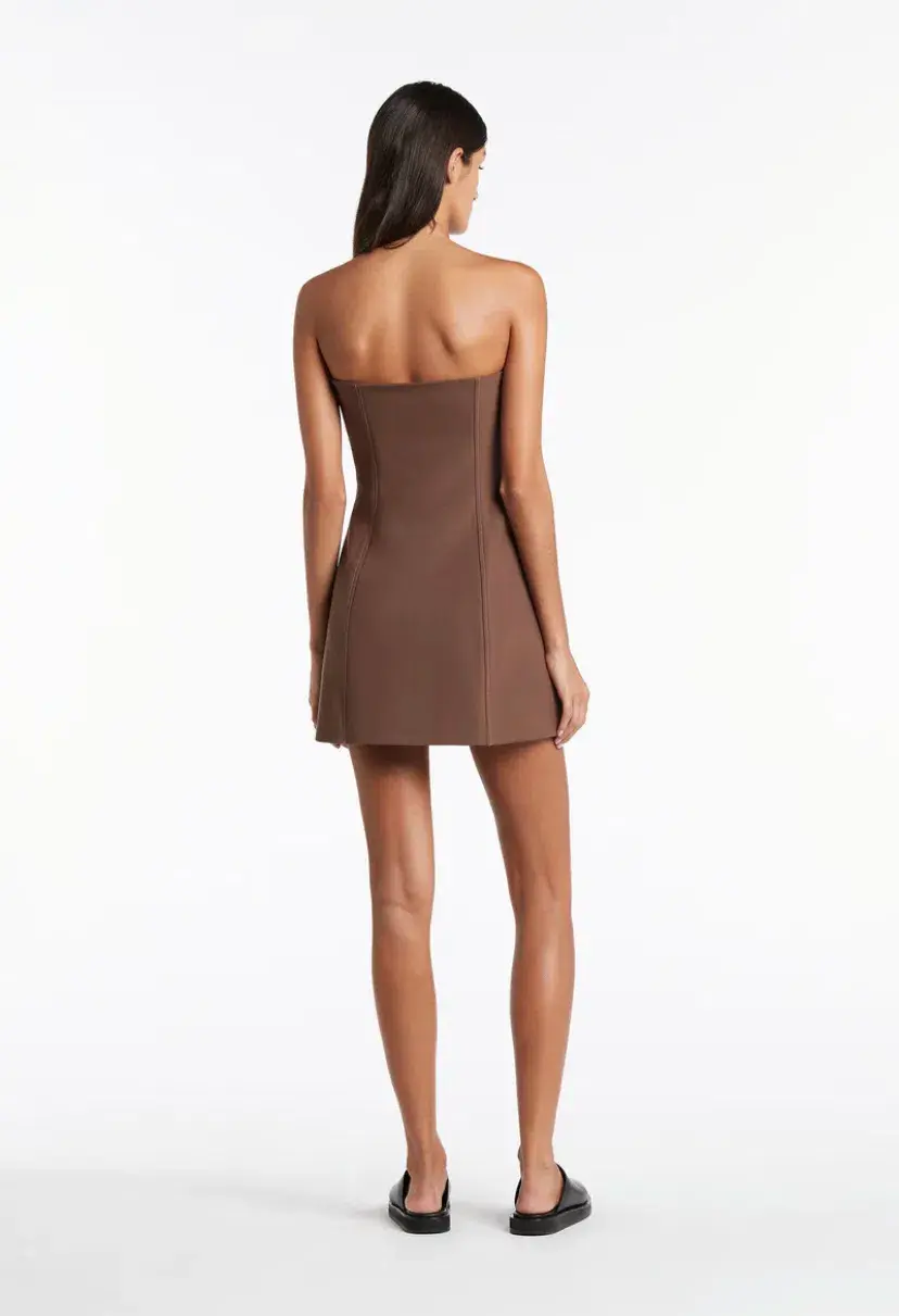 Sir the Label Adrien Strapless Mini Dress Brown Size 0 / Au 6 - Image 5