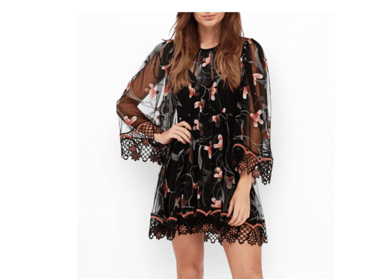 Alice McCall Wish You Were Here Mini Dress in Black Sugar Plum Size 10 - Image 2
