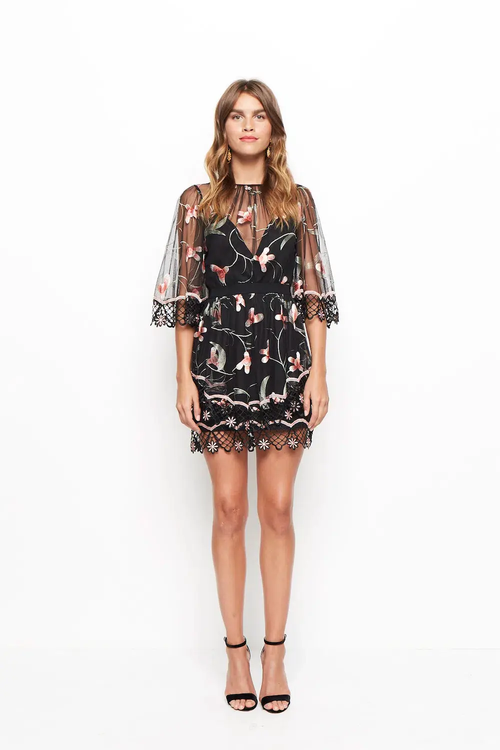 Alice McCall Wish You Were Here Mini Dress in Black Sugar Plum Size 10 - Image 1