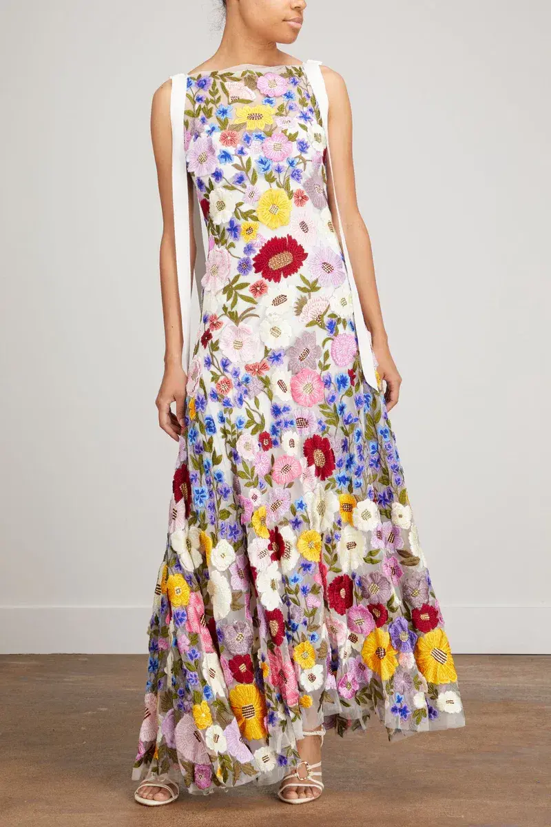 Rachel Gilbert Nya Gown Floral Size AU 8  - Image 1