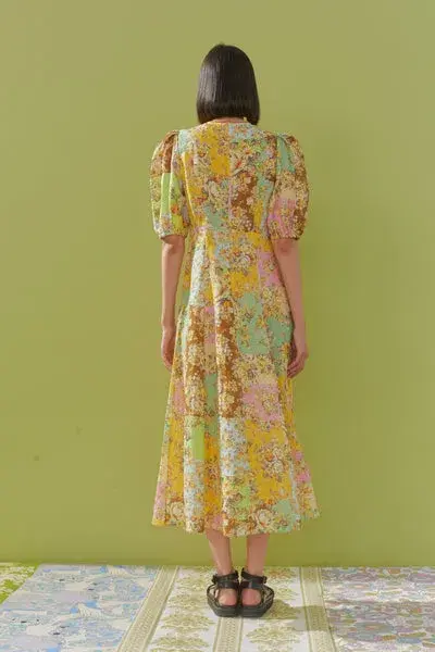 Alemais Matilde Midi Dress Floral Size 10 - Image 2
